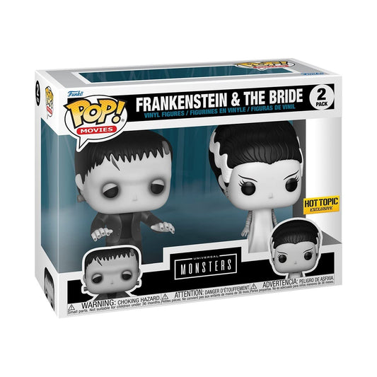 Funko Pop! Universal Monsters: | Frankenstein and The Bride | 2 Pack Hot Topic