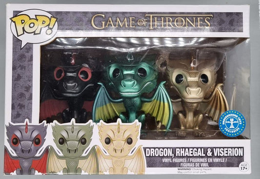 Funko POP! Television Game of Thrones Metallic Dragon 3 Pack