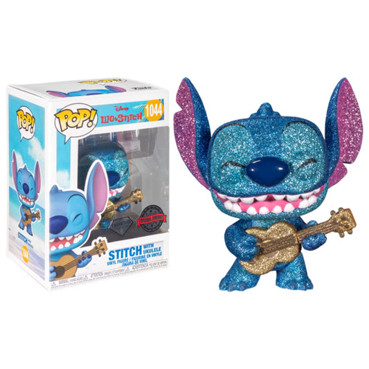 Funko POP! Disney Lilo & Stitch - Stitch with Ukulele #1044 [Diamond Collection] Exclusive