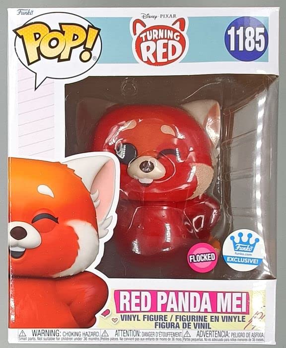 Funko POP! Disney Pixar Turning Red Red Panda Mei #1185 [Flocked] Exclusive