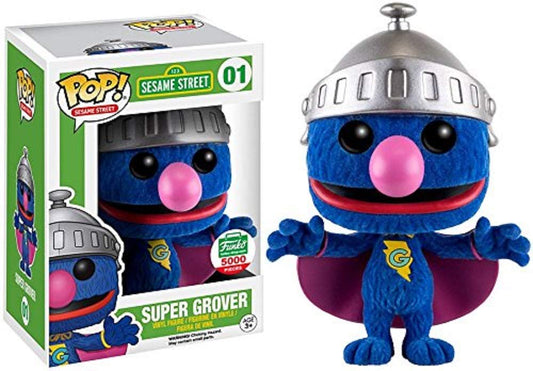 Funko POP! Sesame Street Super Grover [Flocked] Exclusive