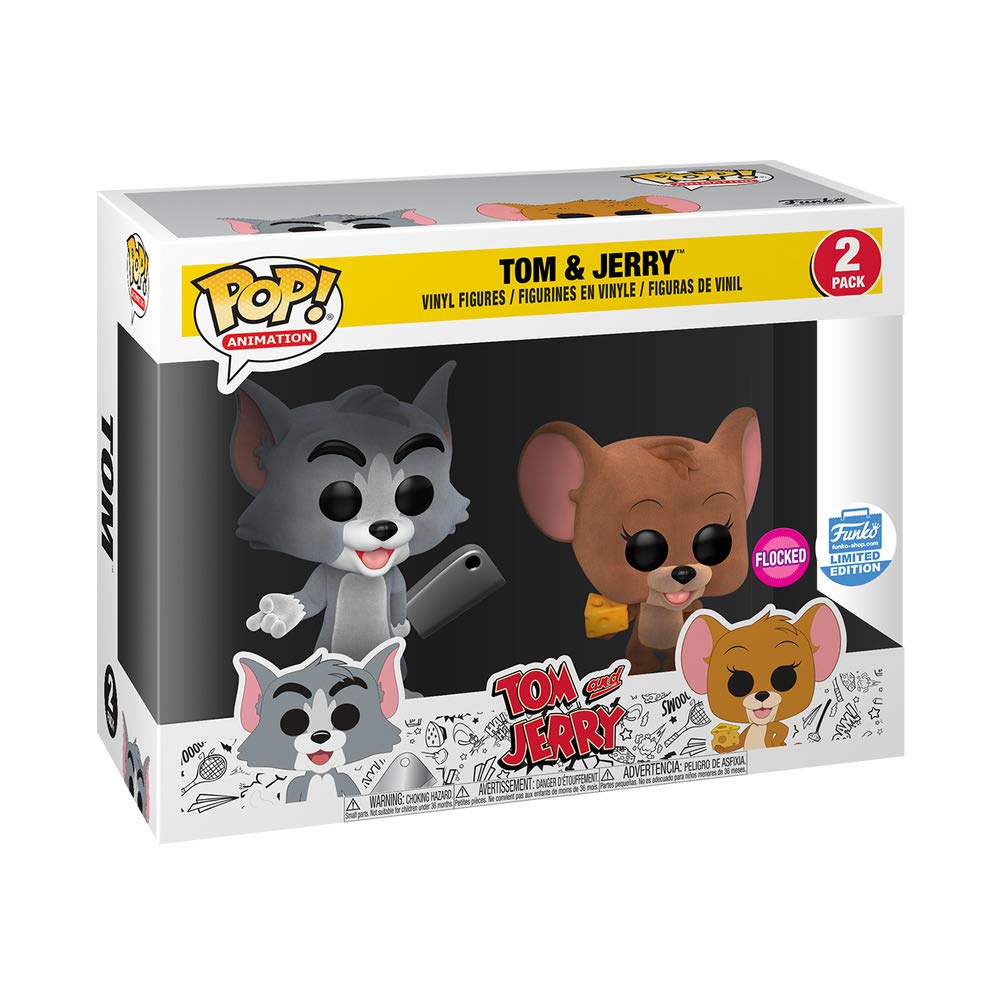 Funko POP! Animation Tom And Jerry (Flocked) 2 Pack - Funko Shop Limited Exclusive