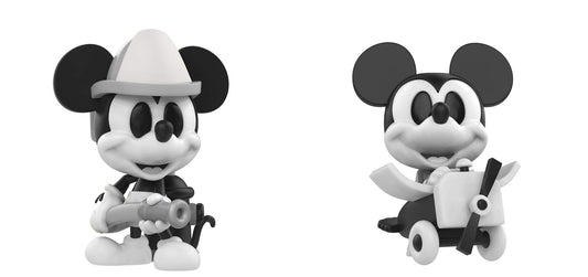 Funko Minis: Disney - Black and White Firefighter and Plane Crazy Mickey Mouse 2 Pack Exclusive