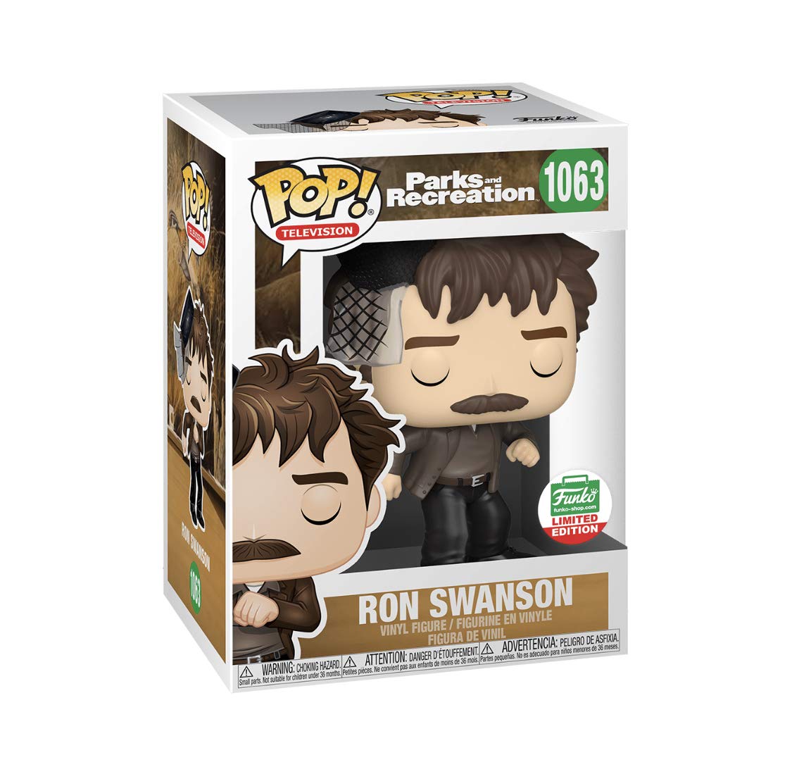 Funko POP! Television Parks and Recreation Ron Swanson #1063 [Snake Juice] Exclusive