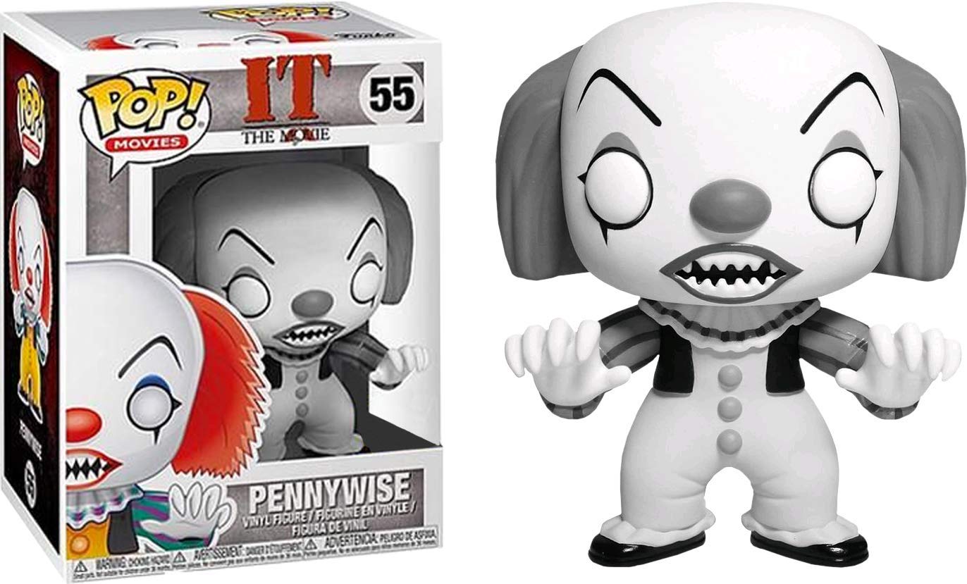 Funko POP! Movies IT The Movie Pennywise #55 [Black and White] Exclusive