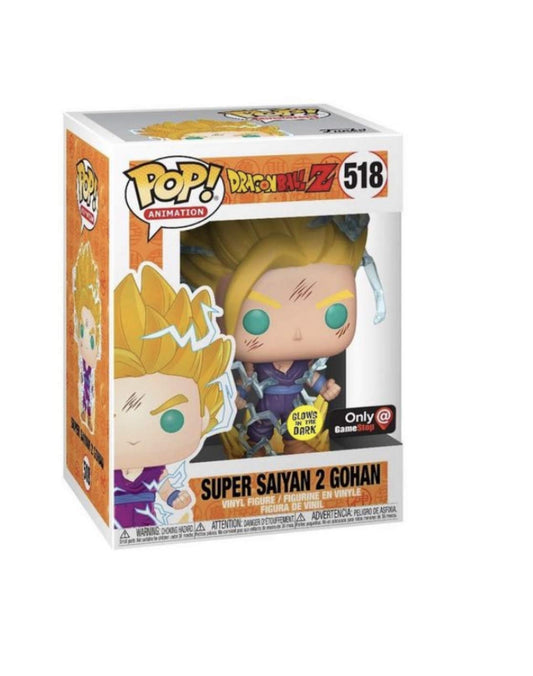 Funko POP! Animation Dragon Ball Z Super Saiyan 2 Gohan #518 [Glows in the Dark] Exclusive