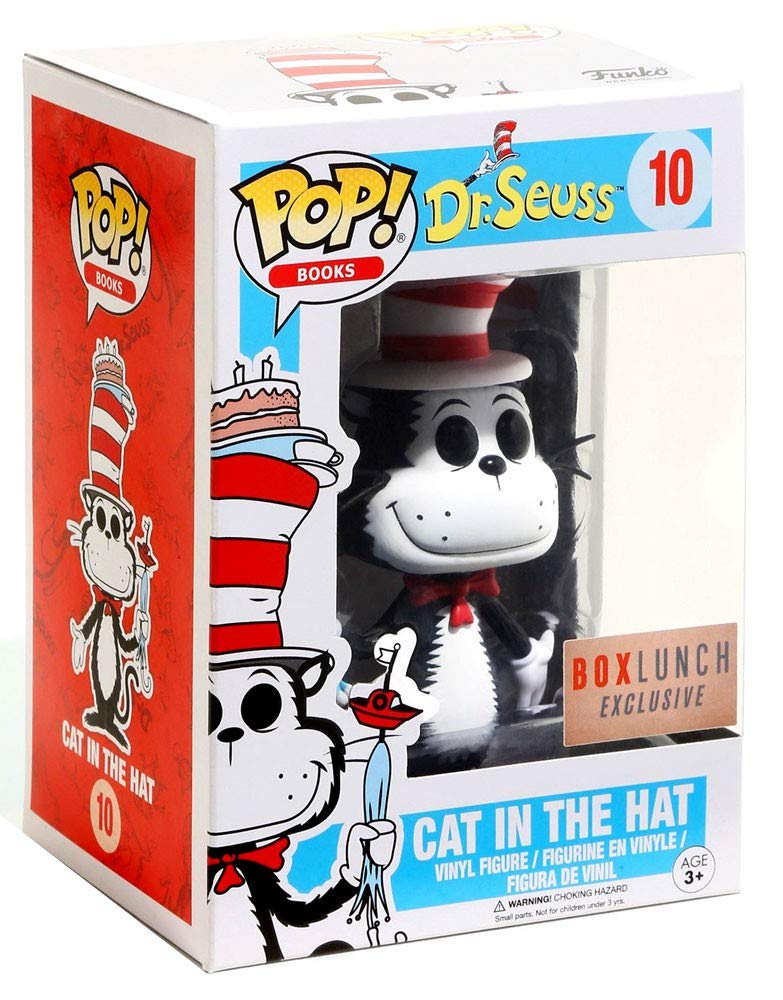 Funko POP! Books: Dr. Seuss - Cat in The Hat [Birthday Cake] #10 - BoxLunch Exclusive!