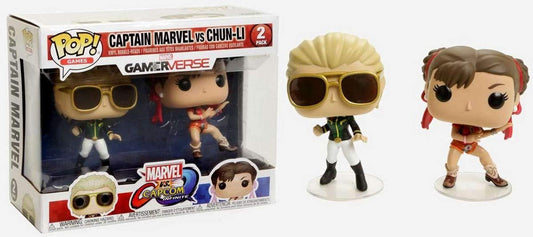 Funko POP! Games Marvel vs Capcom Captain Marvel vs Shun-Li 2-Pack [Player 2] Exclusive