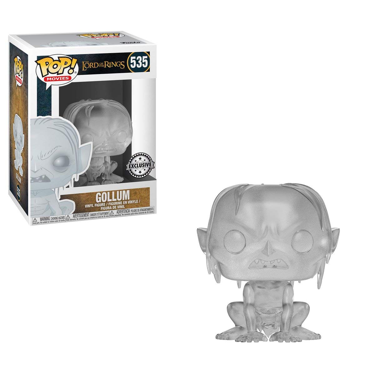 Funko POP! Movies Lord Of The Rings Gollum #535 [Crouched, Invisible] Exclusive