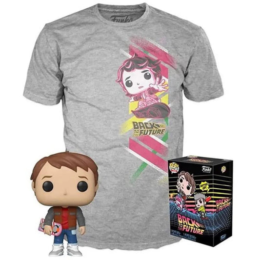 Funko POP! and Tee Back to the Future Marty with Hoverboard #964 with Size X Large [XL] T-Shirt Collectors Box Exclusive