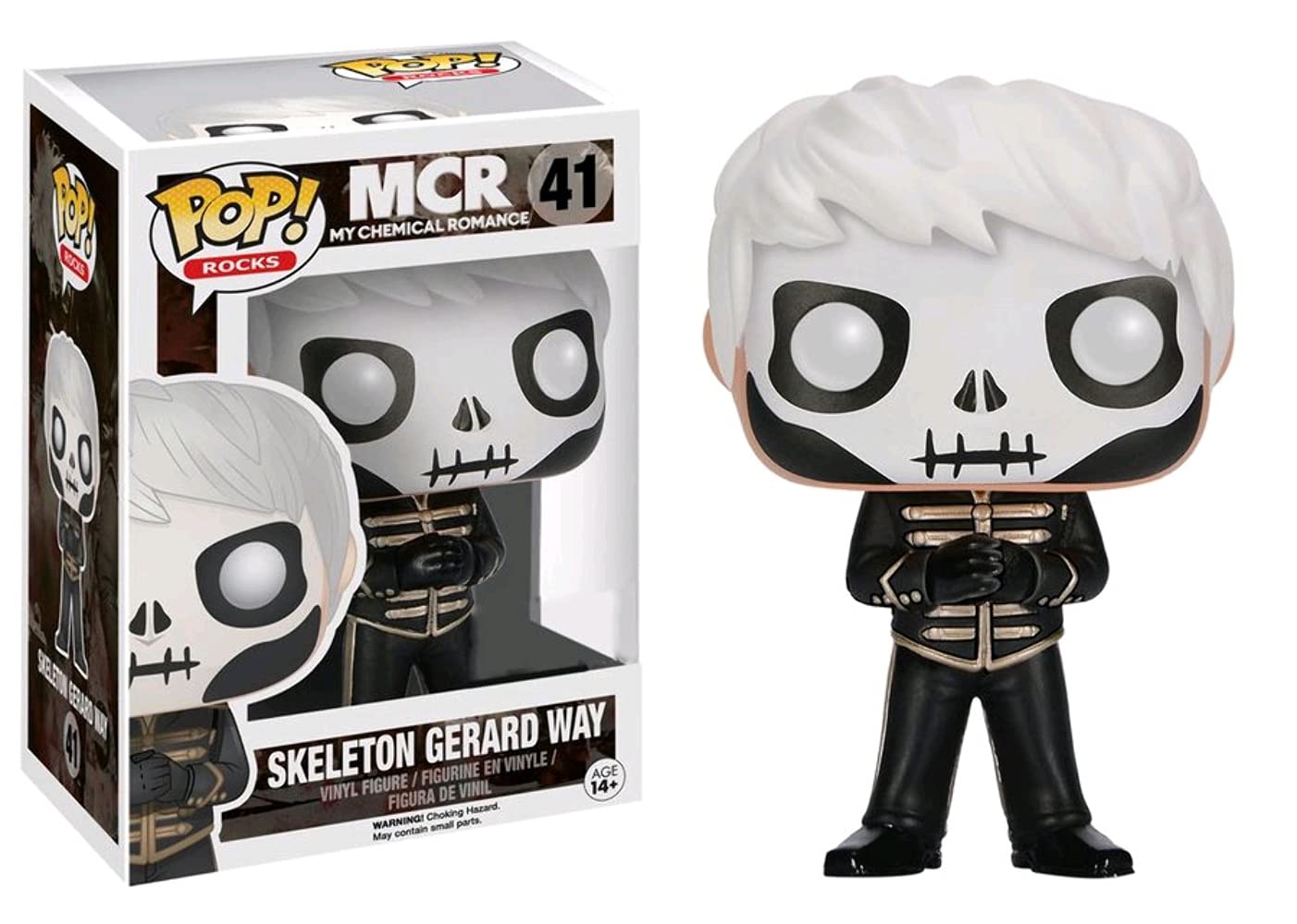 Funko POP! Rocks MCR My Chemical Romance Skeleton Gerard Way #41 [Black Parade] Exclusive