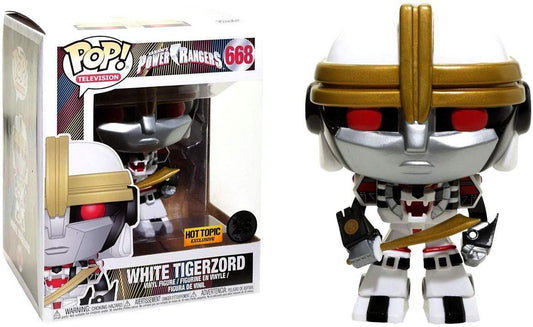 Funko POP! Television Mighty Morphing Power Rangers 6 Inch White Tigerzord #668 Exclusive