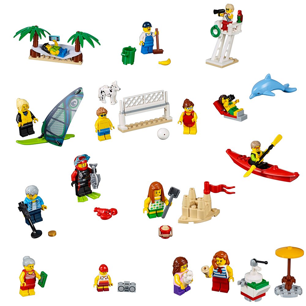 LEGO City Town People Pack - Fun at The Beach 60153