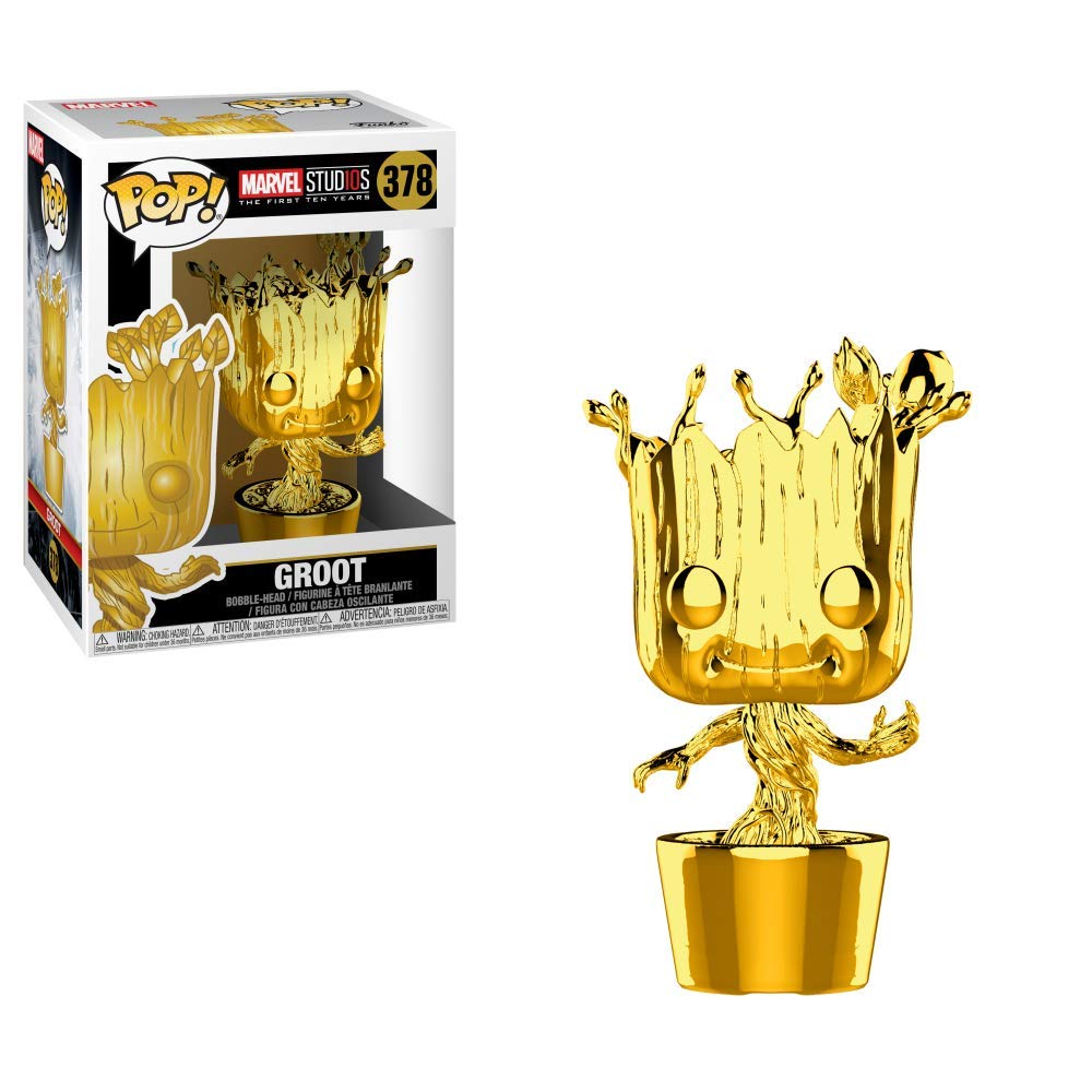 Funko POP! Marvel Studios 10 Groot (Gold Chrome)