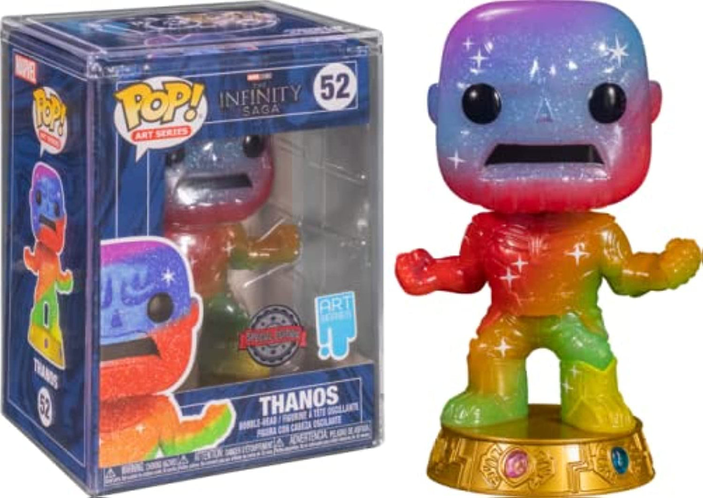 Funko POP! Art Series Marvel Studios Infinity Saga Thanos #52 [Rainbow] EE Exclusive