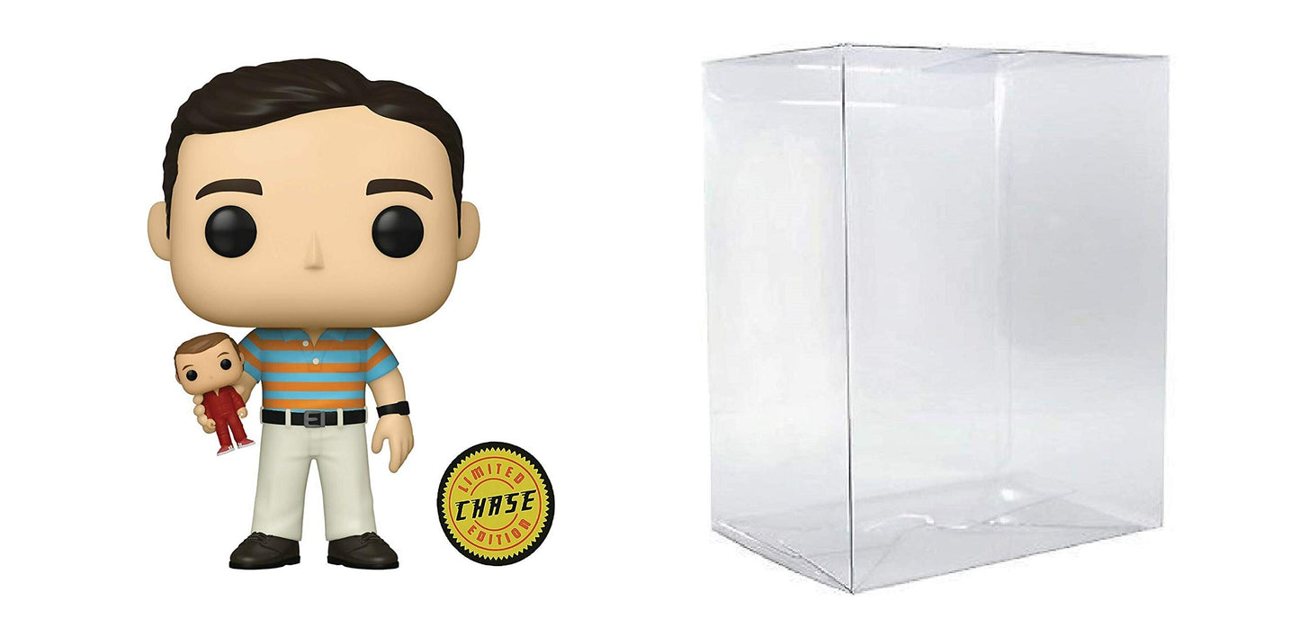 Funko POP! Movies The 40 Year Old Virgin CHASE Andy Stitzer Holding Steve Austin #1064