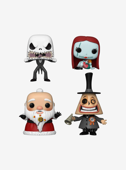 Funko POP! Disney The Nightmare Before Christmas Sandy Claws / Sally Sewing / Mayor / Jack Skellington 4-Pack Exclusive