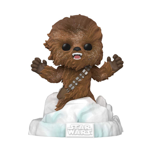 Funko POP! Deluxe Star Wars: Battle at Echo Base Series - Flocked Chewbacca Exclusive, Figure 3 of 6