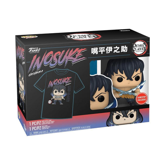 Funko POP! and Tee: Demon Slayer: Inosuke Hashibira Unmasked (2XL Shirt)