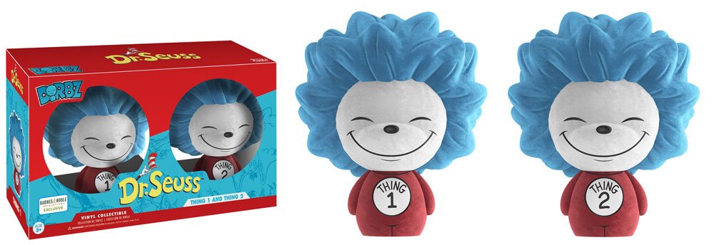 Funko Dorbz Dr. Seuss Flocked Thing 1 & Thing 2 Exclusive 2 pack