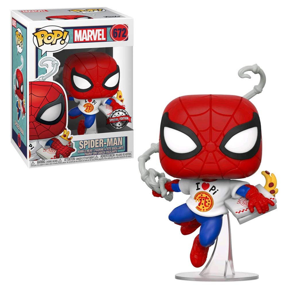 Funko POP! Marvel #672 Spider Man [with Pizza] Exclusive