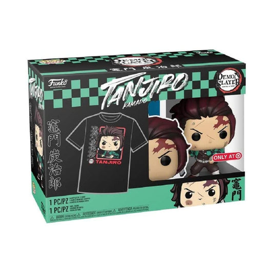 Funko POP! and Tee Demon Slayer Tanjiro Kamado #867 with Size Large T-Shirt Collectors Box Exclusive