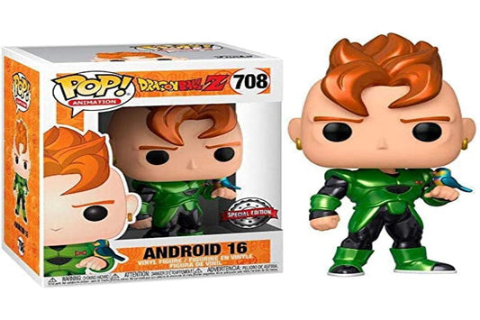 Funko POP! Animation Dragon Ball Z Android 16 #708 [Metallic] Exclusive