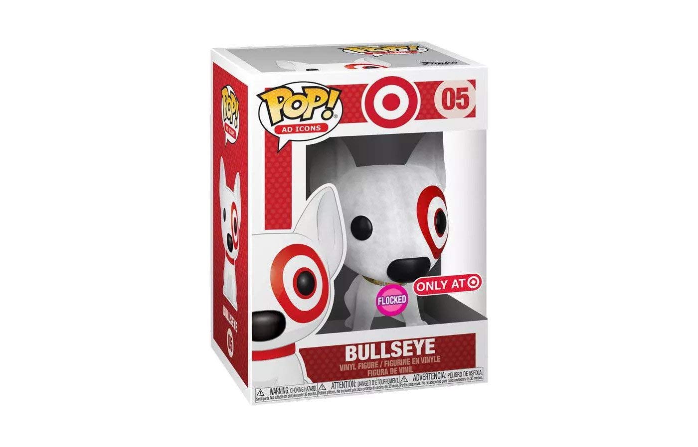 Funko POP! Ad Icons - Target Dog Bullseye (Flocked) #5 - SDCC 2019 Exclusive Debut
