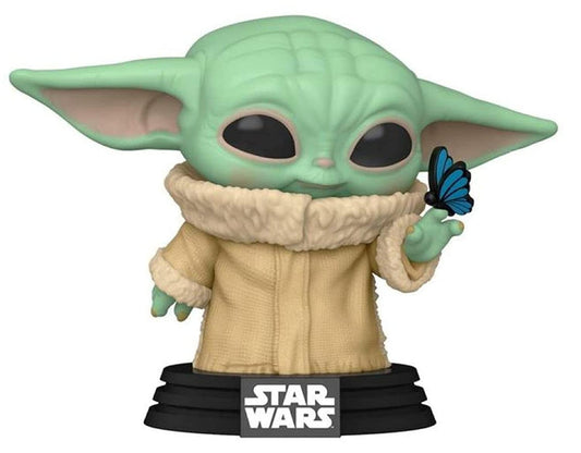 Funko POP! Star Wars The Mandalorian Grogu with Butterfly #468 Exclusive