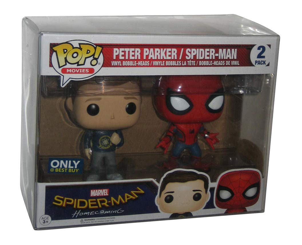 Funko POP! Marvel Spider-Man Homecoming Peter Parker & Spider-Man Exclusive