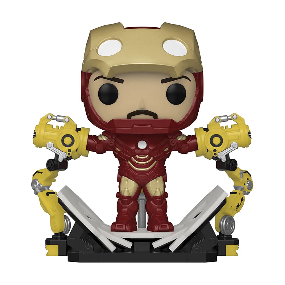 Funko POP! Marvel Studios Iron Man 2 Deluxe Iron Man with Gantry #905 [Glows in the Dark] PX Exclusive