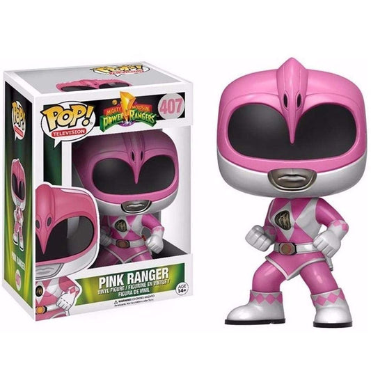Funko POP! Television Mighty Morphin Power Rangers Pink Ranger #407 [Action Pose, Metallic] Exclusive