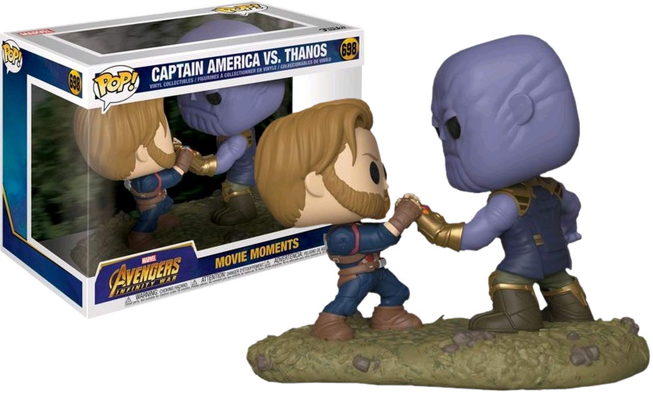Funko POP! Marvel Avengers Infinity War Captain America vs. Thanos Movie Moments Exclusive