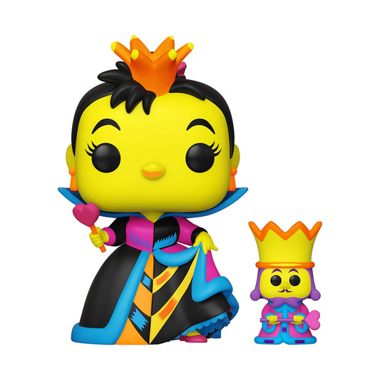 Funko POP! Disney Alice in Wonderland Queen of Hearts with King #1063 [Black Light] Funko Shop Exclusive