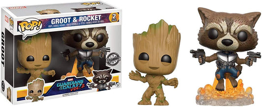 Funko POP! Marvel Groot & Rocket - Guardians of the Galaxy Vol. 2 (FYE Exclusive)