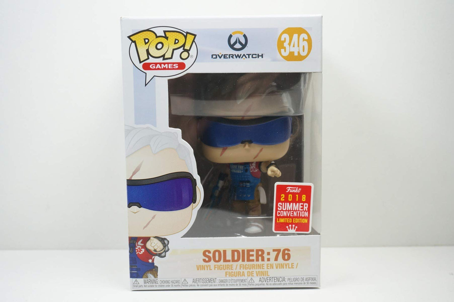 Funko POP! Games Overwatch Soldier Grillmaster 76 George Forman Summer Convention SDCC Exclusive