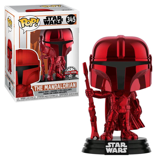 Funko POP! Star Wars: The Mandalorian - Mando (Red Metallic)
