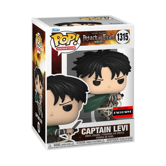 Funko Pop Attack On Titan Captain Levi Ackerman (Final Season) Figure (AAA Anime Exclusive)