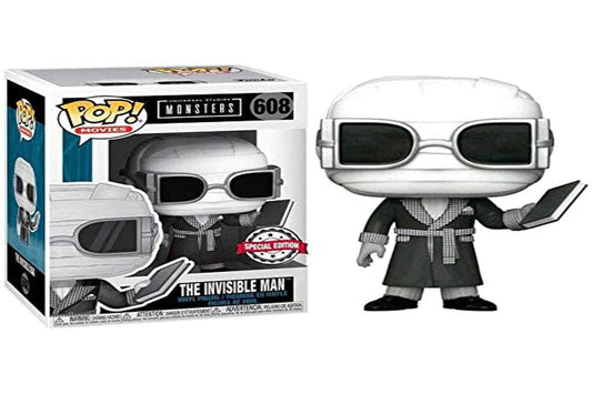 Funko POP! Universal Monsters The Invisible Man with Book Black and White Exclusive 608