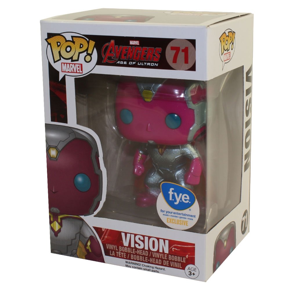 Funko POP! Marvel Avengers Age of Ultron Vision Metallic Exclusive