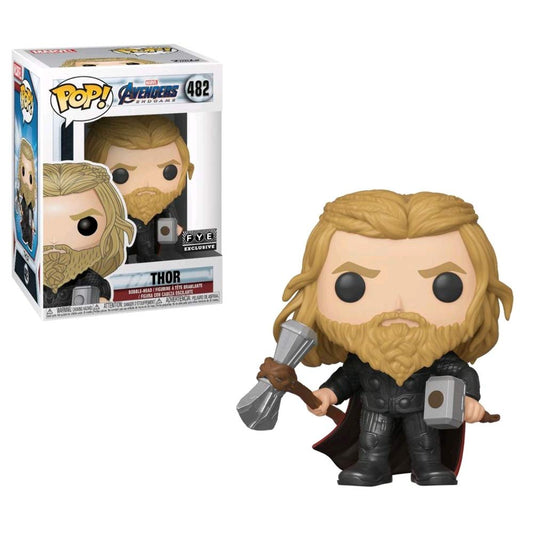 Funko POP! Marvel Avengers Endgame Thor #482 [w/ Mjolnir & Stormbreaker] Exclusive