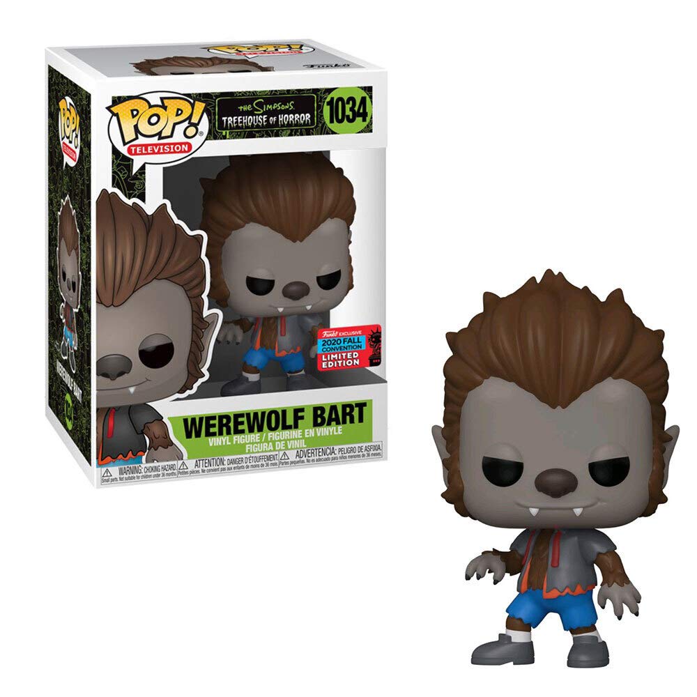 Funko POP! Television The Simpsons Werewolf Bart #1034 Fall Shared Exclusive