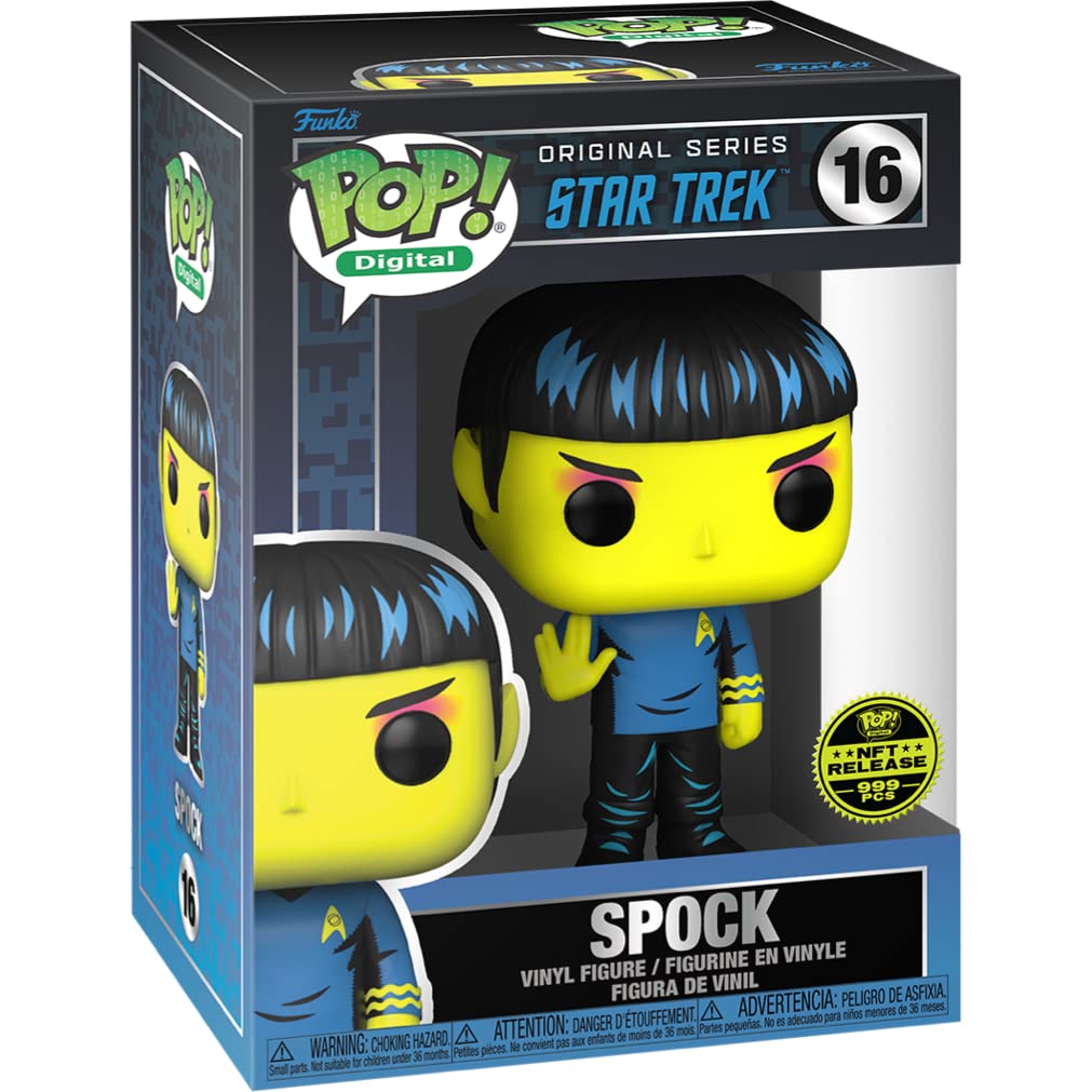 Funko POP! Digital Star Trek The Original Series Spock #16 [Blacklight] LE 999 Exclusive
