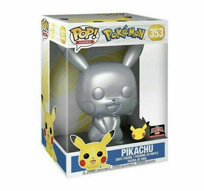 Funko POP! Games Pokemon 10 Inch Pikachu [Metallic] Exclusive