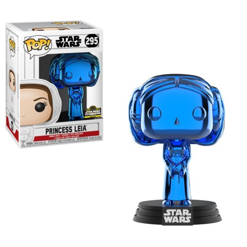 Funko POP! Star Wars Princess Leia #295 [Blue Chrome] Exclusive