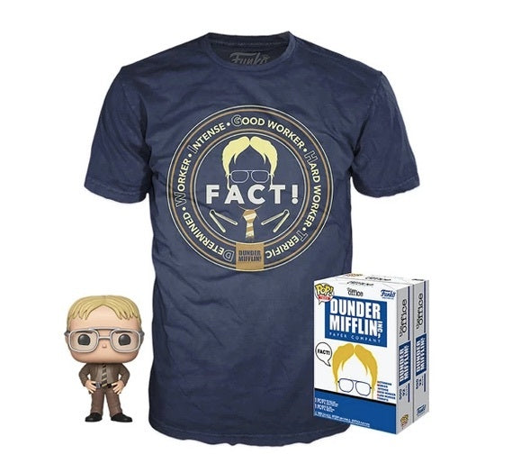 Funko POP! and Tee The Office Dwight Schrute [Blonde] with Size 2X T-Shirt Exclusive