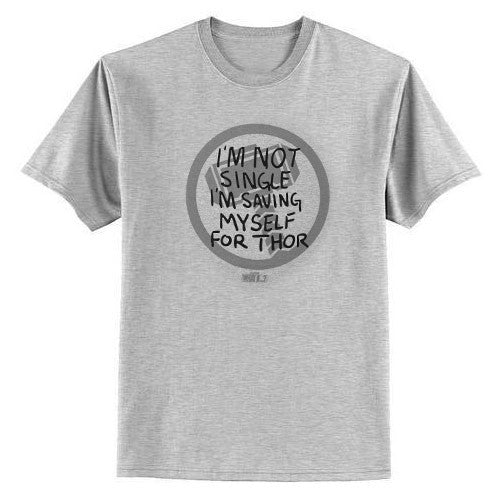 Funko POP! Tee What If? Marvel Collector Corps I'm Not Single I'm Saving Myself for Thor T-Shirt [Medium]