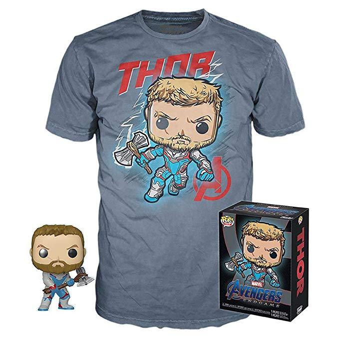 Funko POP! & Tee Marvel Avengers Endgame Thor with Size 2XL T-Shirt Collectors Box Exclusive