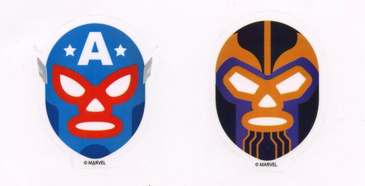 Funko Marvel Luchadores Captain America and Thanos 3-Inch Sticker Exclusive