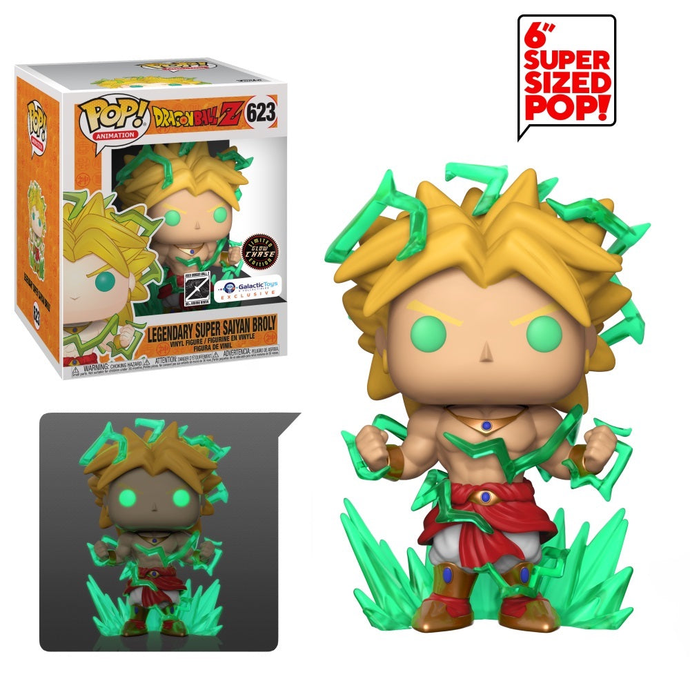 Funko POP! Animation Dragon Ball Z CHASE Legendary Super Saiyan Broly #623 [Glows in the Dark] Exclusive